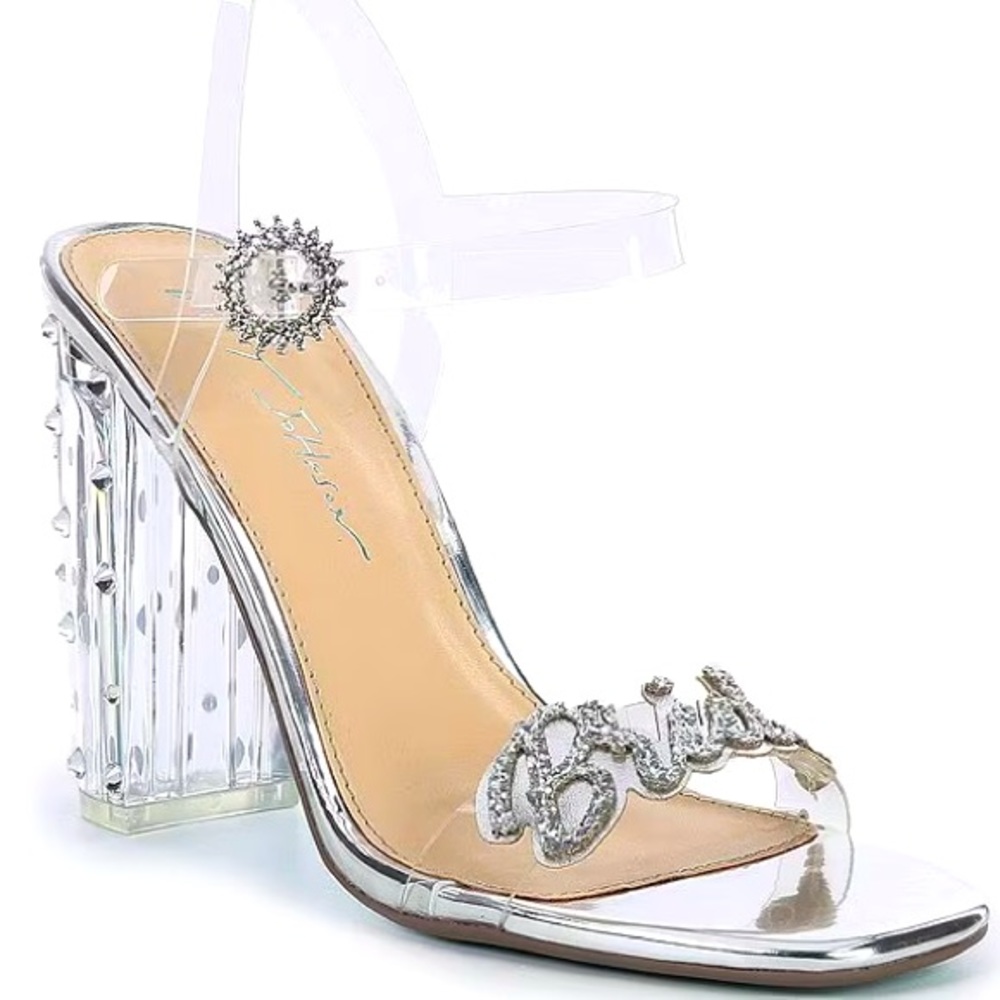 Blue by Betsey Johnson Barie Clear Bridal Dress Sandals